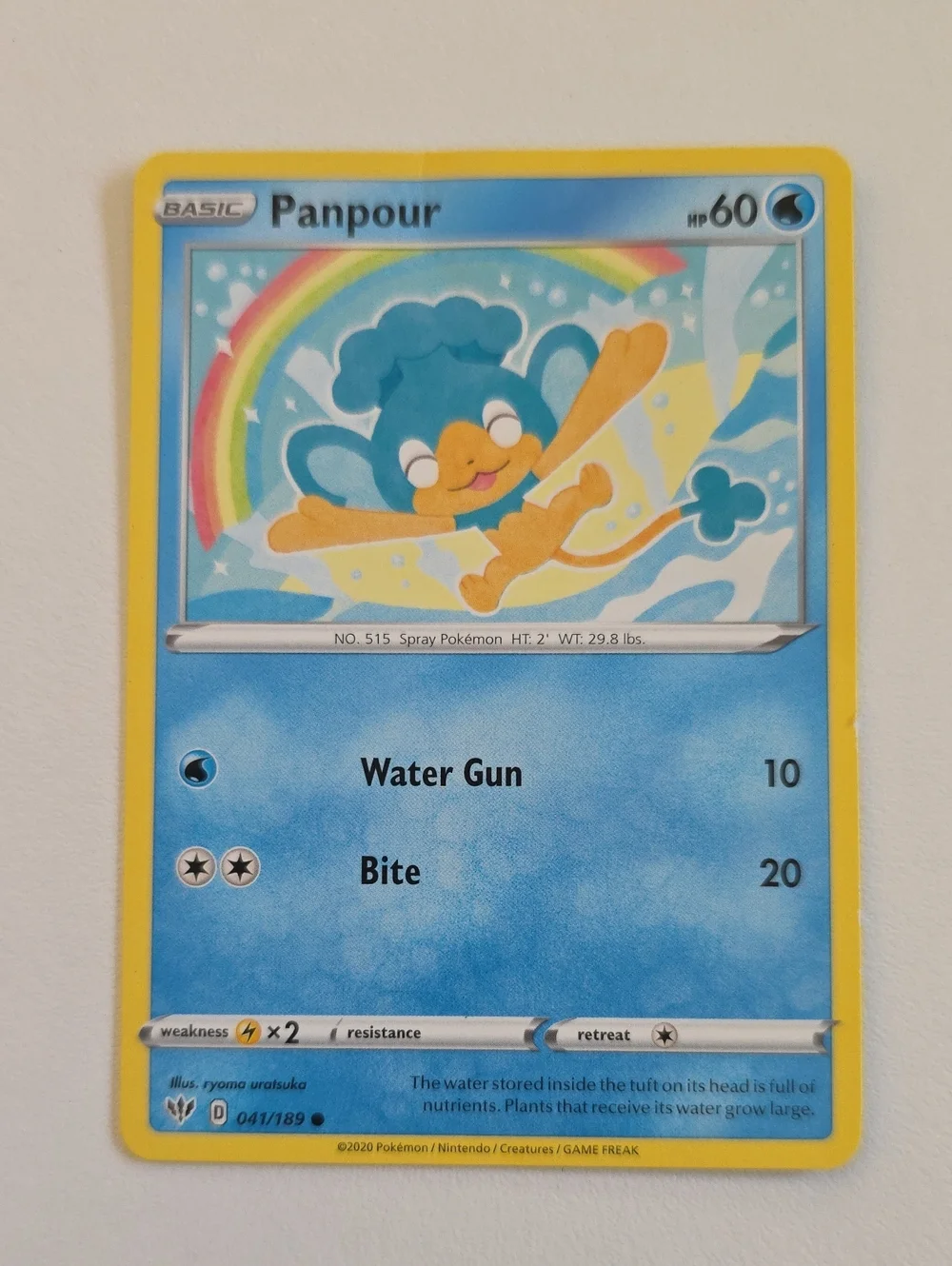 Pokemon Panpour And Simipour Cards